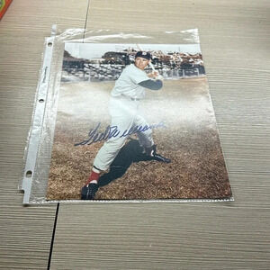 Ted Williams Boston Red Sox autograph photo